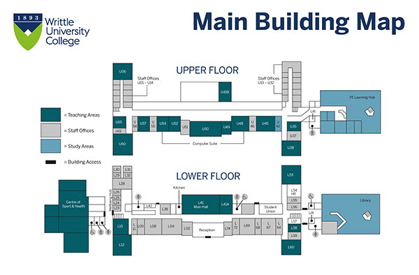 Writtle University College Main Building Map