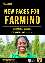 Writtle University College - New Faces for Farming Press Pack Cover